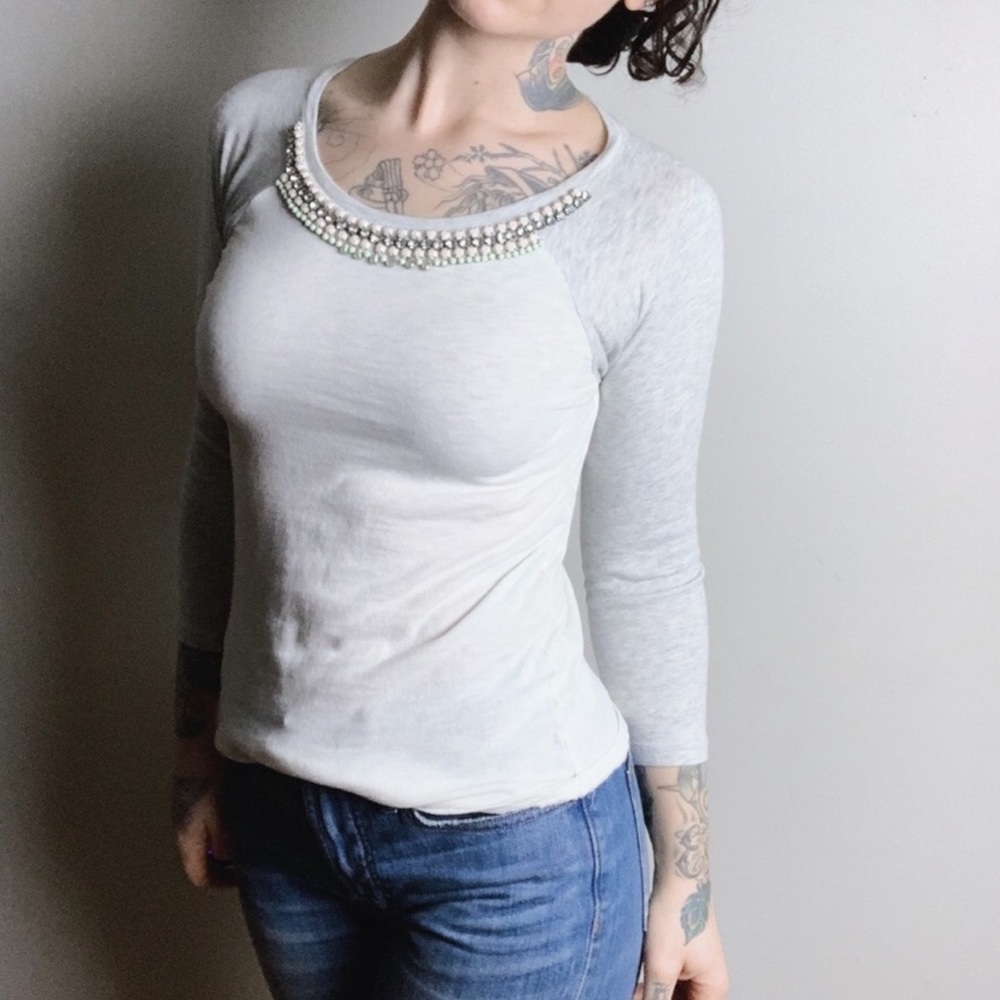 J crew xs baseball t